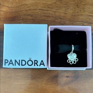 Pandora Silver Heart Charm Bracelet